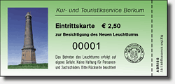 Eintrittskarten in Blocks