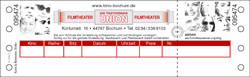 Matrixdrucker-Eintrittskarte 165 x 50,8 mm